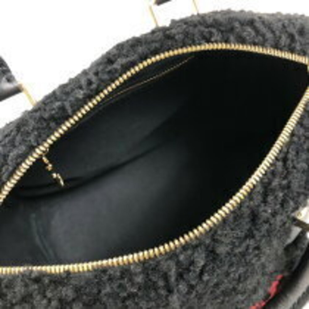 Louis Vuitton Leather Monogram Boston Speedy Bag Bandouliere Shearling Teddy - Picture 4 of 11